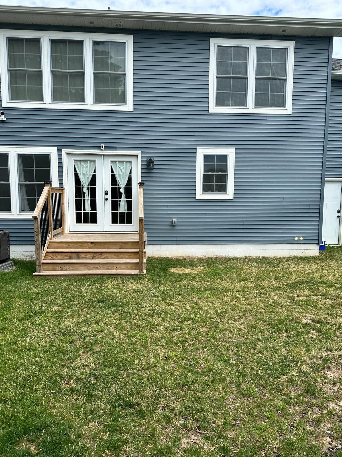 Backyard before deck installation — Buffalo NY