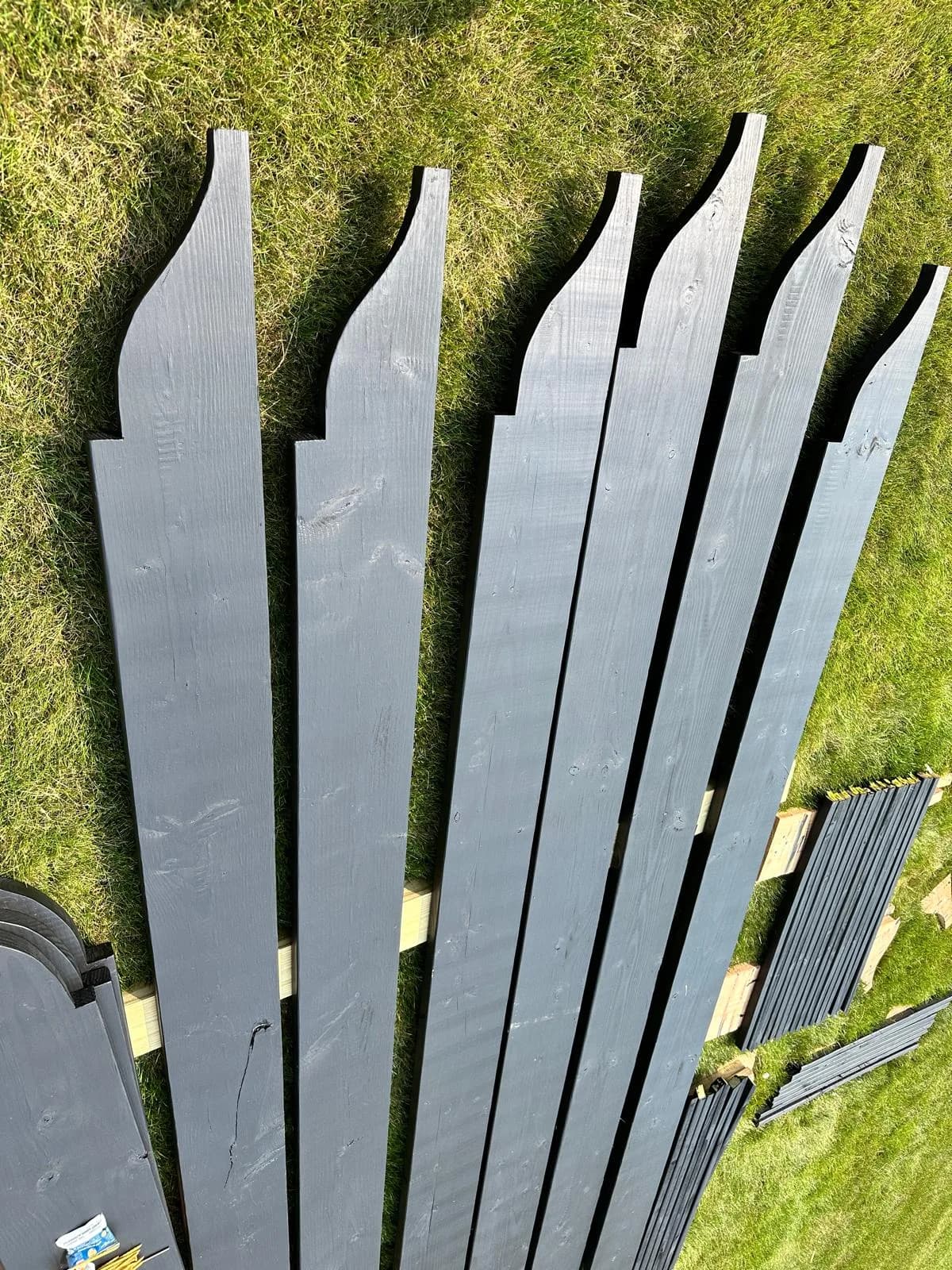 Black aluminum baluster detail close-up — Buffalo NY