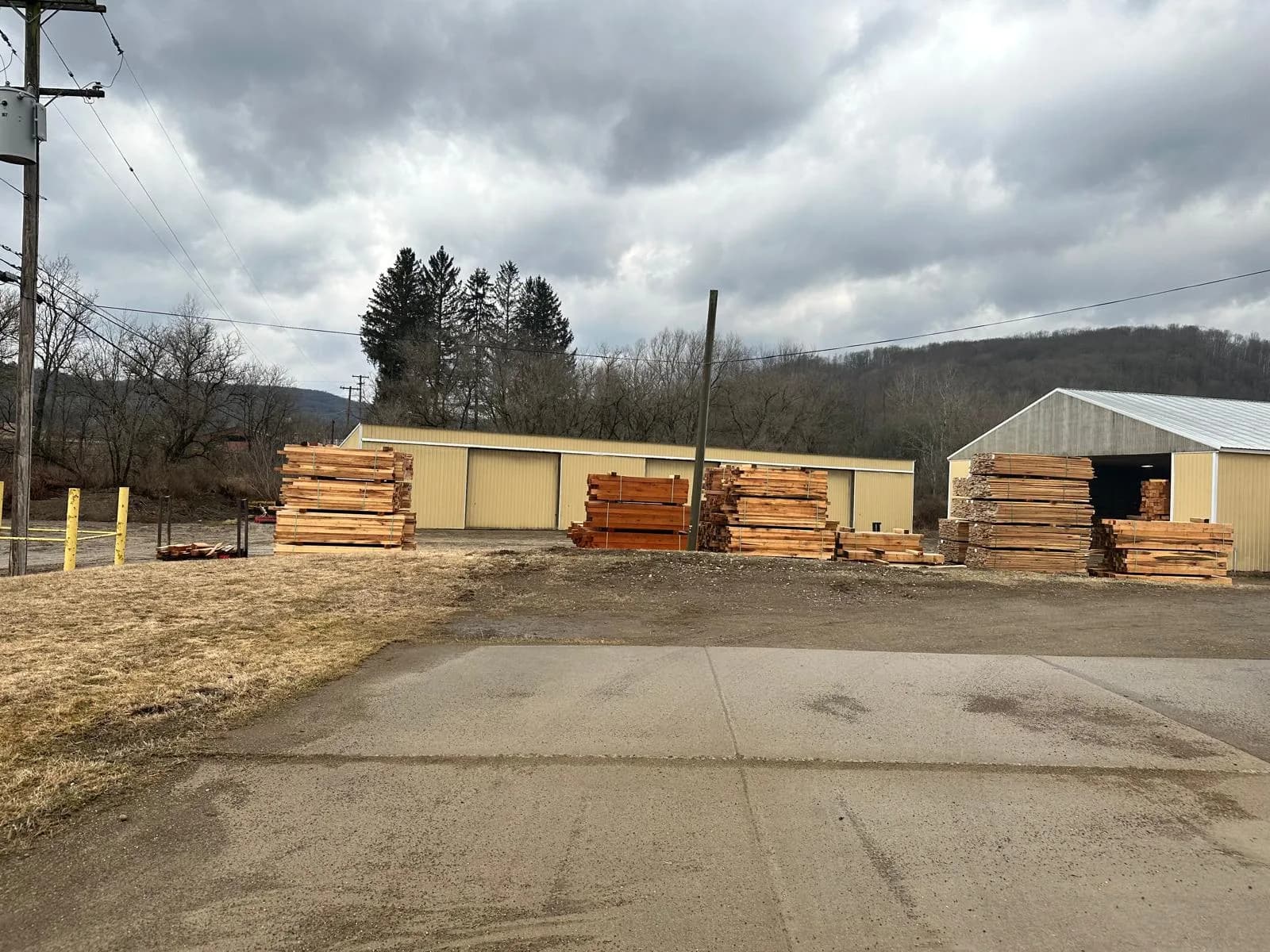 Deck lumber yard stacked — Buffalo NY