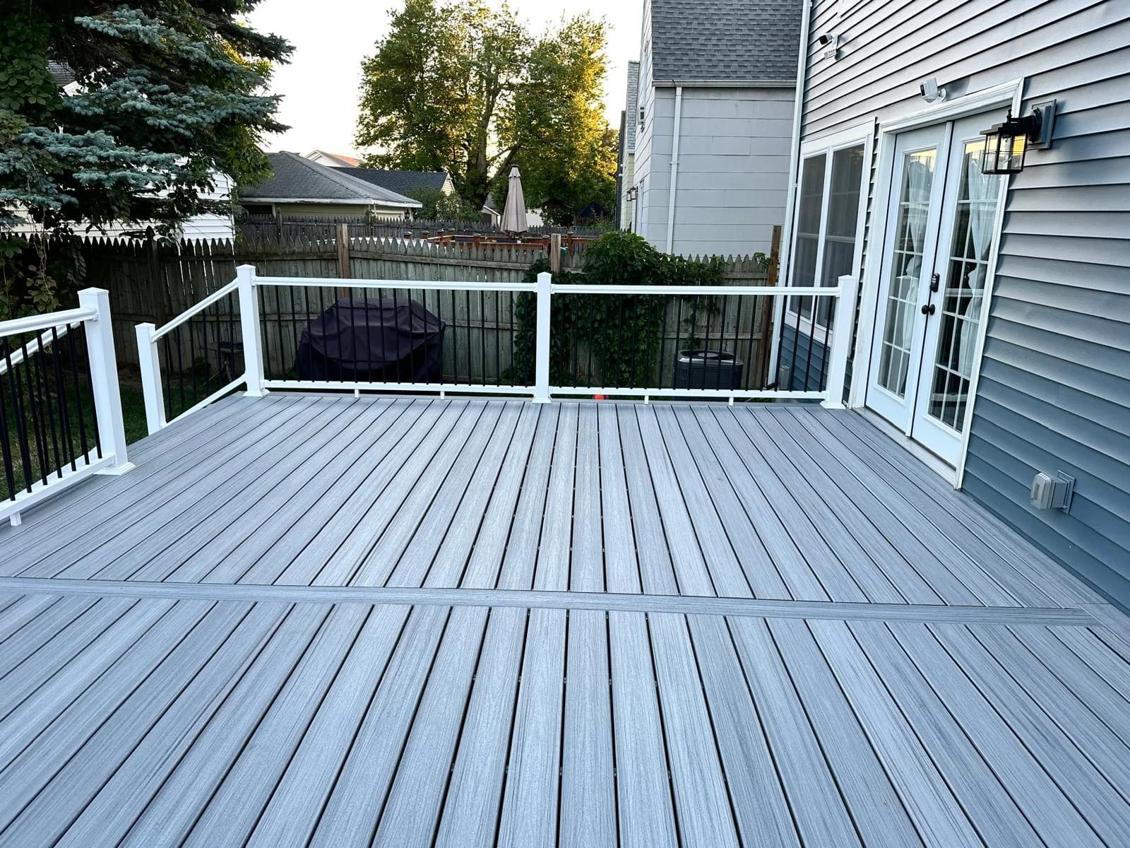 Gray composite deck surface boards — Buffalo NY