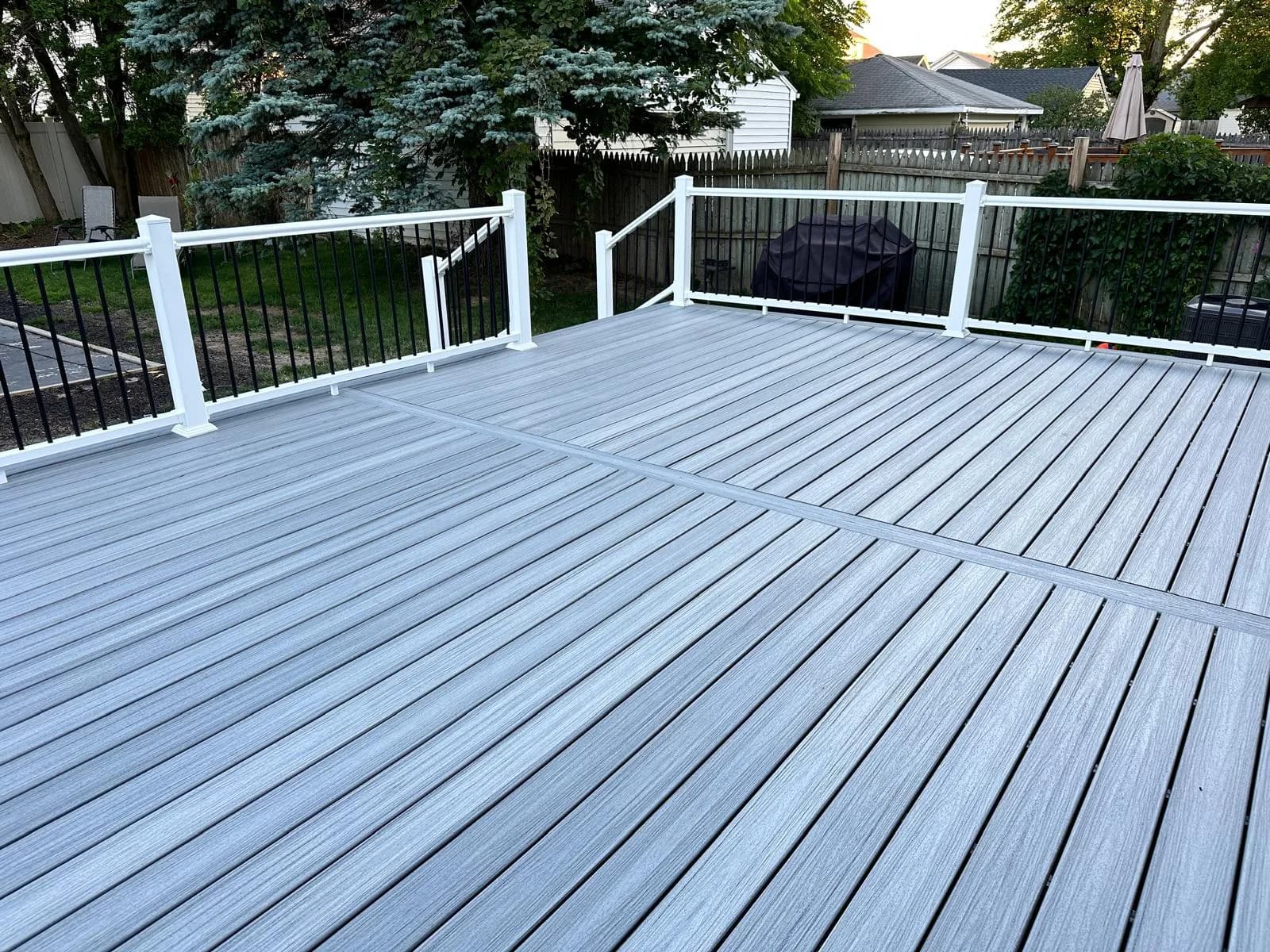Composite deck board detail close-up — Buffalo NY