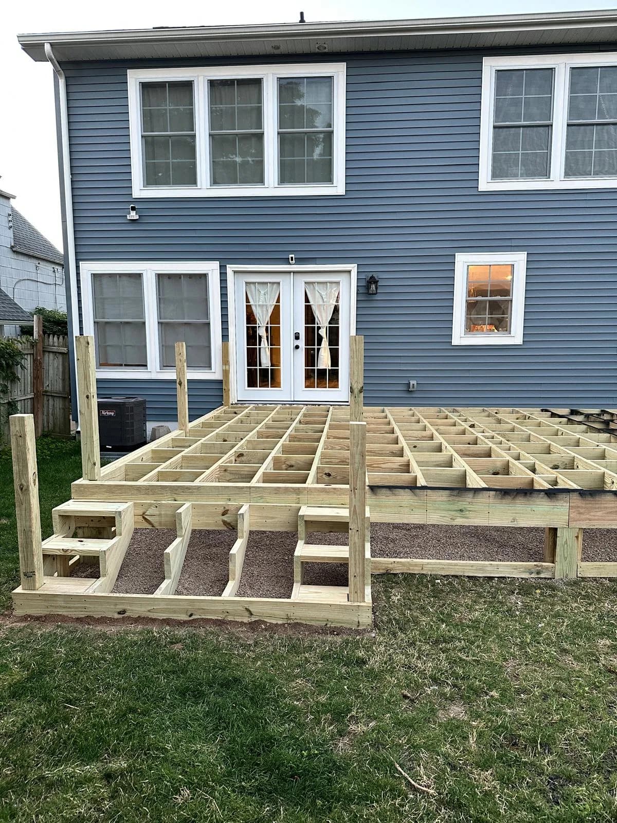 Deck framing joists and beams — Buffalo NY