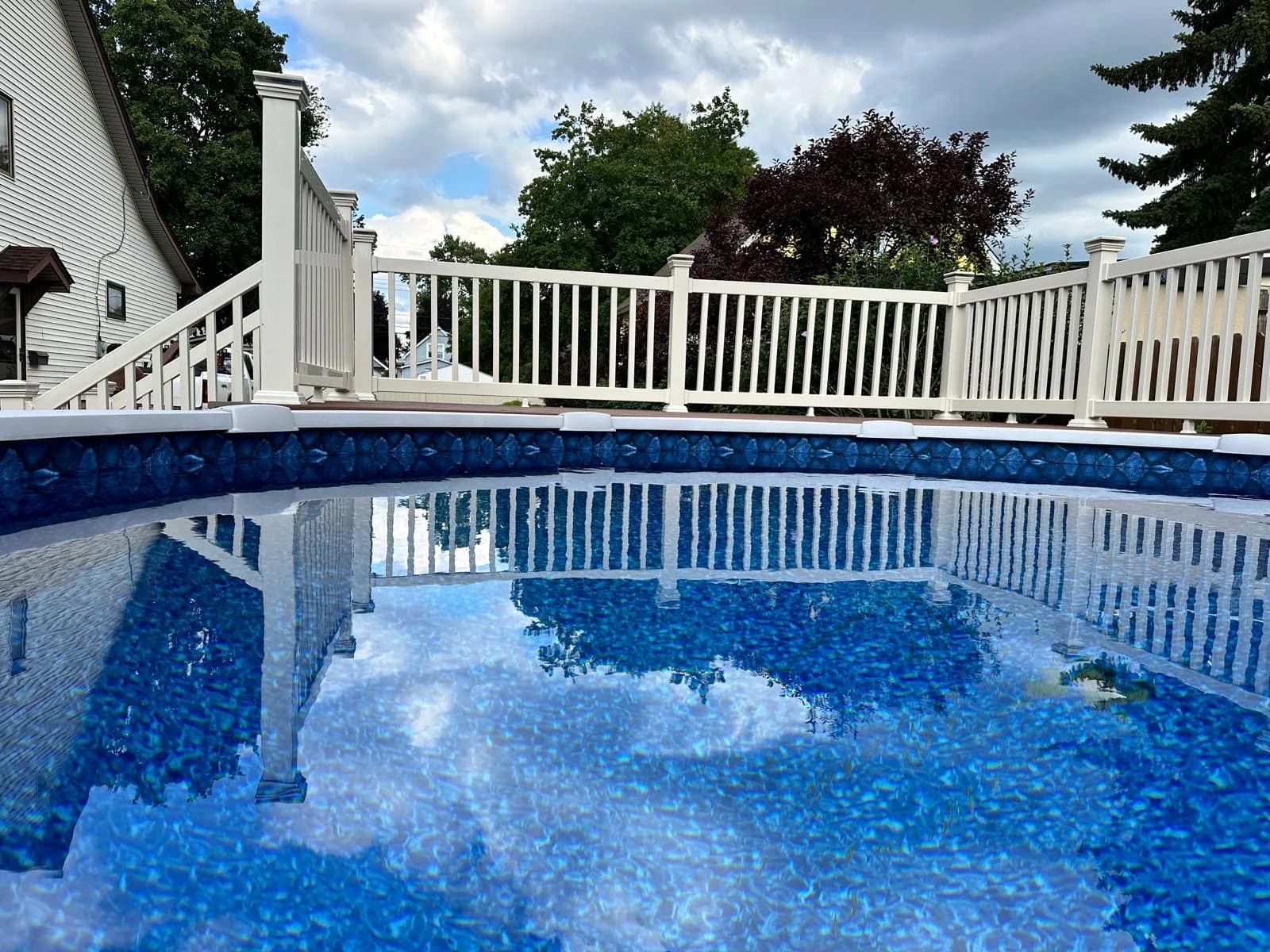 Composite pool deck wide view — Buffalo NY