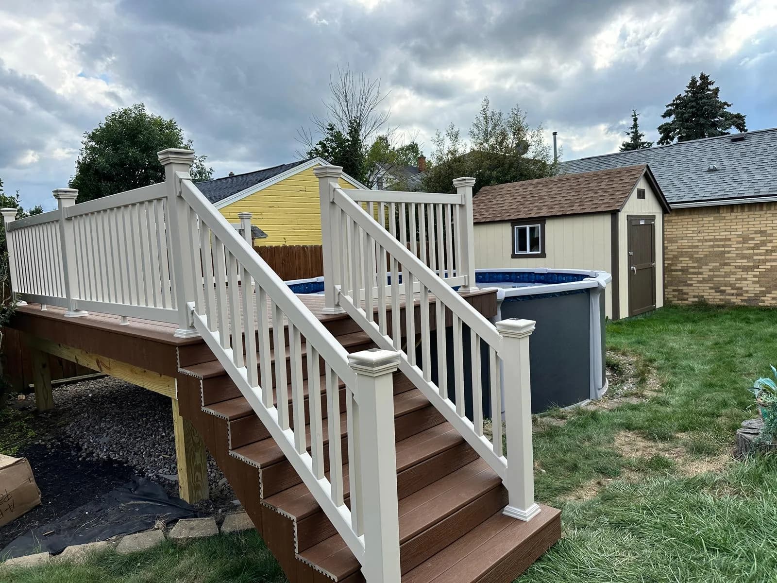 Pool deck staircase — Buffalo NY