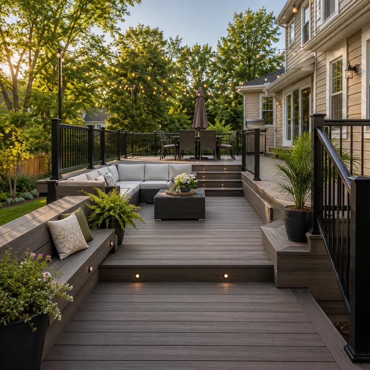 Composite Trex deck installed in Buffalo NY